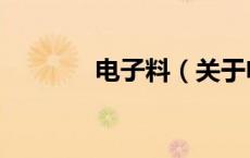 电子料（关于电子料的介绍）