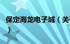 保定海龙电子城（关于保定海龙电子城的介绍）