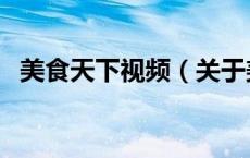 美食天下视频（关于美食天下视频的介绍）
