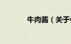 牛肉酱（关于牛肉酱的介绍）