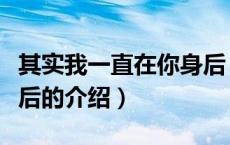 其实我一直在你身后（关于其实我一直在你身后的介绍）