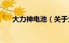 大力神电池（关于大力神电池的介绍）