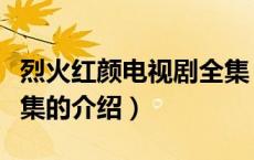 烈火红颜电视剧全集（关于烈火红颜电视剧全集的介绍）