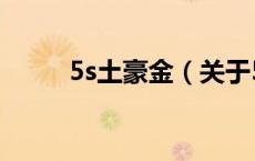 5s土豪金（关于5s土豪金的介绍）