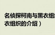 名侦探柯南与黑衣组织（关于名侦探柯南与黑衣组织的介绍）