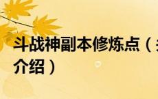 斗战神副本修炼点（关于斗战神副本修炼点的介绍）