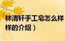 林清轩手工皂怎么样（关于林清轩手工皂怎么样的介绍）