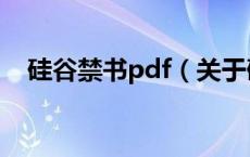 硅谷禁书pdf（关于硅谷禁书pdf的介绍）