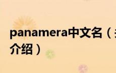 panamera中文名（关于panamera中文名的介绍）