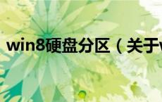 win8硬盘分区（关于win8硬盘分区的介绍）