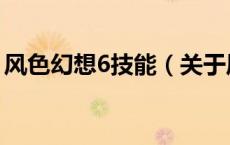 风色幻想6技能（关于风色幻想6技能的介绍）