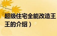 超级住宅全能改造王（关于超级住宅全能改造王的介绍）