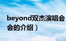 beyond双杰演唱会（关于beyond双杰演唱会的介绍）