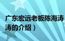 广东宏远老板陈海涛（关于广东宏远老板陈海涛的介绍）