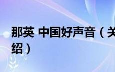 那英 中国好声音（关于那英 中国好声音的介绍）