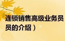 连锁销售高级业务员（关于连锁销售高级业务员的介绍）