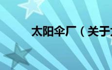 太阳伞厂（关于太阳伞厂的介绍）