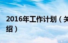 2016年工作计划（关于2016年工作计划的介绍）