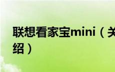联想看家宝mini（关于联想看家宝mini的介绍）