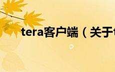 tera客户端（关于tera客户端的介绍）