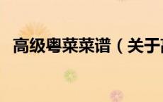 高级粤菜菜谱（关于高级粤菜菜谱的介绍）