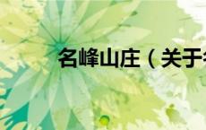 名峰山庄（关于名峰山庄的介绍）