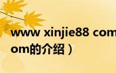 www xinjie88 com（关于www xinjie88 com的介绍）