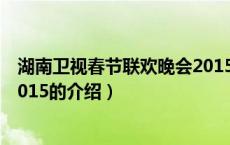 湖南卫视春节联欢晚会2015（关于湖南卫视春节联欢晚会2015的介绍）