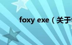 foxy exe（关于foxy exe的介绍）