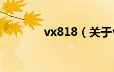 vx818（关于vx818的介绍）