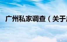 广州私家调查（关于广州私家调查的介绍）