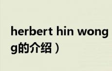 herbert hin wong（关于herbert hin wong的介绍）