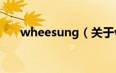 wheesung（关于wheesung的介绍）