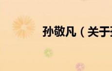 孙敬凡（关于孙敬凡的介绍）