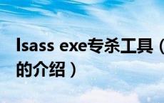 lsass exe专杀工具（关于lsass exe专杀工具的介绍）