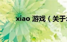xiao 游戏（关于xiao 游戏的介绍）