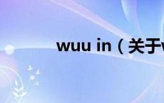 wuu in（关于wuu in的介绍）