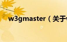 w3gmaster（关于w3gmaster的介绍）