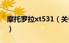 摩托罗拉xt531（关于摩托罗拉xt531的介绍）