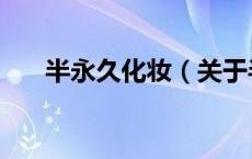 半永久化妆（关于半永久化妆的介绍）