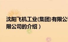沈阳飞机工业(集团)有限公司（关于沈阳飞机工业(集团)有限公司的介绍）