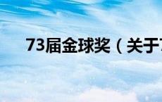 73届金球奖（关于73届金球奖的介绍）