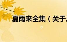 夏雨来全集（关于夏雨来全集的介绍）