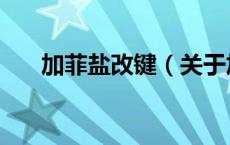 加菲盐改键（关于加菲盐改键的介绍）