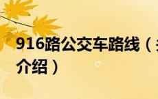 916路公交车路线（关于916路公交车路线的介绍）