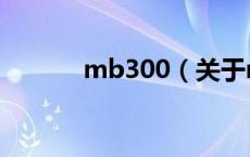 mb300（关于mb300的介绍）