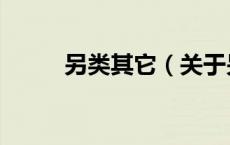 另类其它（关于另类其它的介绍）