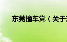 东莞撞车党（关于东莞撞车党的介绍）