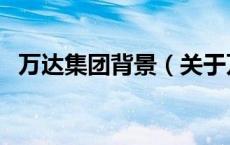 万达集团背景（关于万达集团背景的介绍）