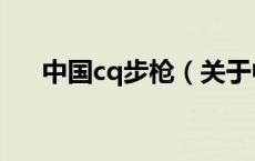 中国cq步枪（关于中国cq步枪的介绍）